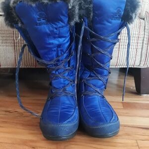 Kamik Women's Blue Winter Snow Boots Fleece Lined Waterproof Size 9